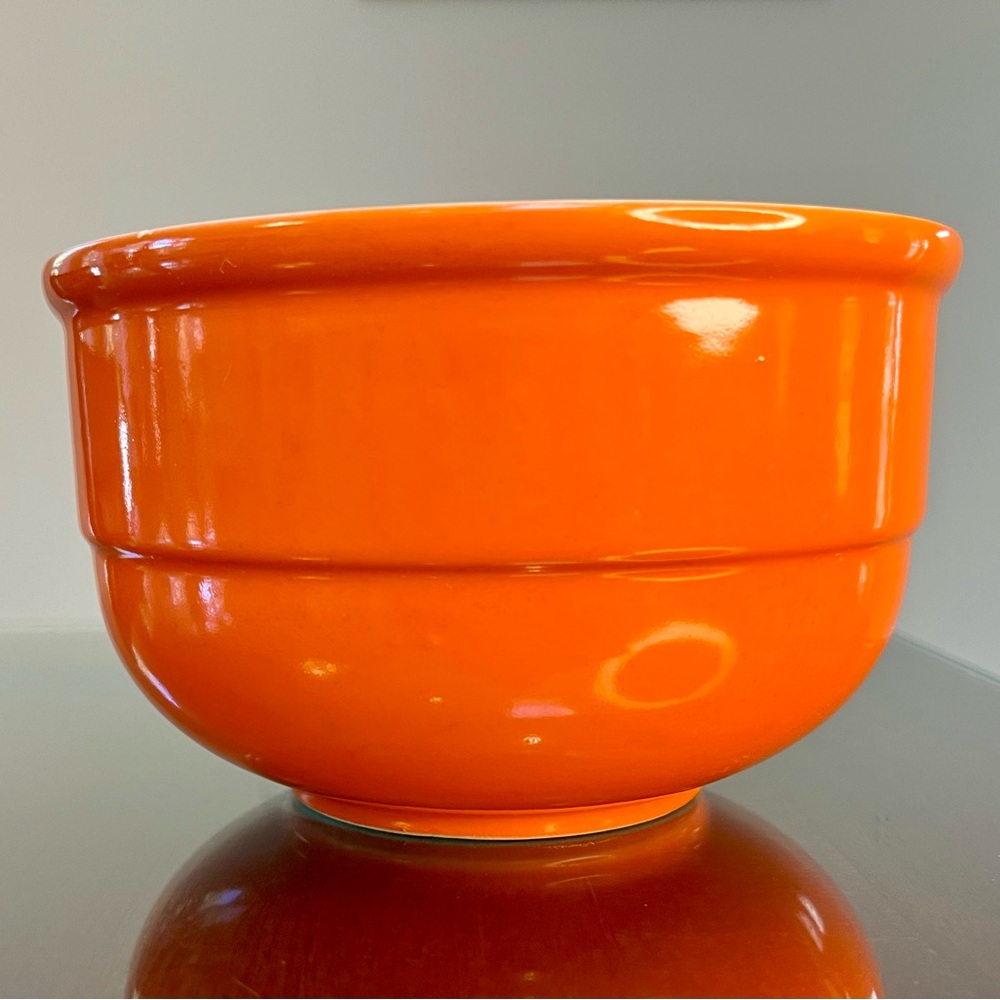 Waechtersbach Orange 6 Inch Serving Bowl Vintage 1970s Excellent
